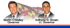 Image of Governor Martin O'Marley and Lt. Governor Anthony Brown